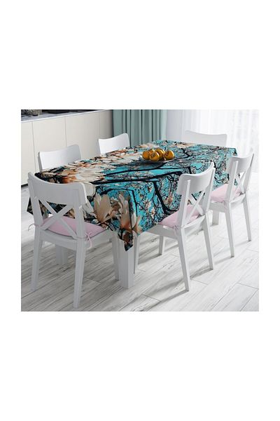 Realhomes Față de masă rezistentă la pete cu imprimare digitală cu design special-140x220 cm