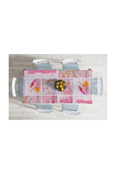 Realhomes Special Design Digital Printed Stain Resistant Tablecloth-140x220 Cm