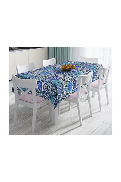 Realhomes Față de masă cu imprimare digitală cu design special, rezistentă la pete-120x140 cm
