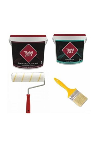 Tempo Tempo Silikonlu İç Cephe Boyası 20 Kg+10 Kg Tavan+Kül Gri