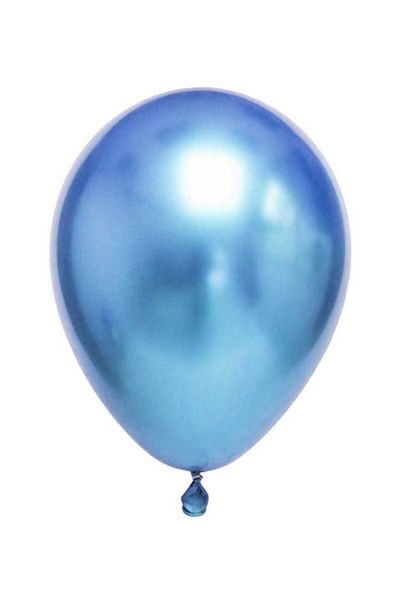 Parti Furyası Blue Chrome Balloon+ Bright Mirror 16 Inch 5 Pieces