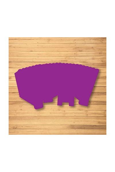 Parti Furyası Purple Popcorn Box Corn Box