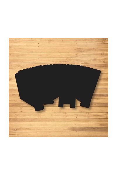 Parti Furyası Black Popcorn Box Corn Box