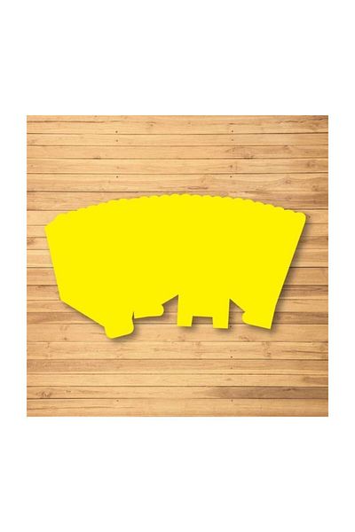 Parti Furyası Yellow Popcorn Box Corn Box