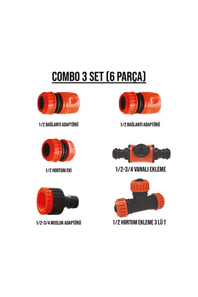 Bahçem 6-Piece Connection Set Advantageous Package