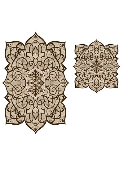 Alanur Home Set de baie din 2 piese Alanur Kolyos tăiat cu laser St 210153 ka