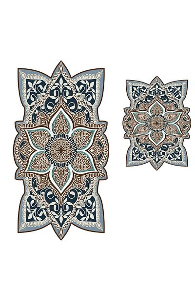 Alanur Home Set de baie din 2 piese tăiat cu laser Bougainvillea St 210157 kr
