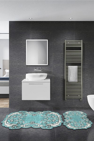 Alanur Home Σετ μπάνιου Karanfil Laser Cut 2 τεμαχίων St 210149 εγγενής