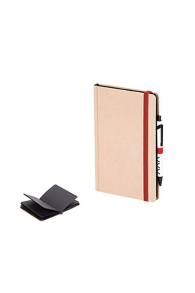 TREND Kraft Hard Cover Notebook with Black Inner Page (9 X 14 cm) - 64 Sheets