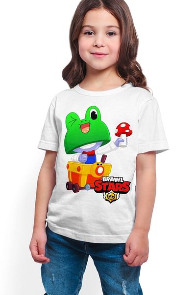ACR Giyim Tricou alb unisex cu imprimeu digital K-06