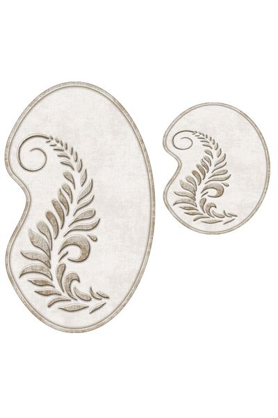 Alanur Home Set de baie din 2 piese Gardenya Laser Cut St210fg411kr