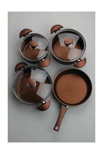Porland Santino Bronze Cookware Set 7 Pieces