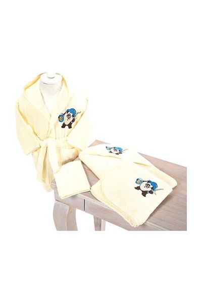 Özdilek Bachelor Embroidered Bamboo Baby Set Tazmania Cream