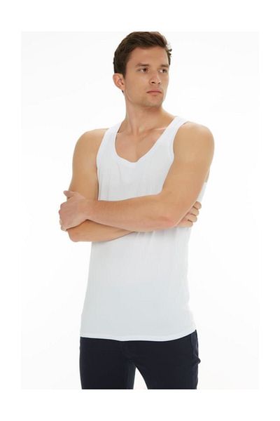 Tutku Ανδρικός αθλητής Rambo Athlete White 12 Pack 100% βαμβάκι