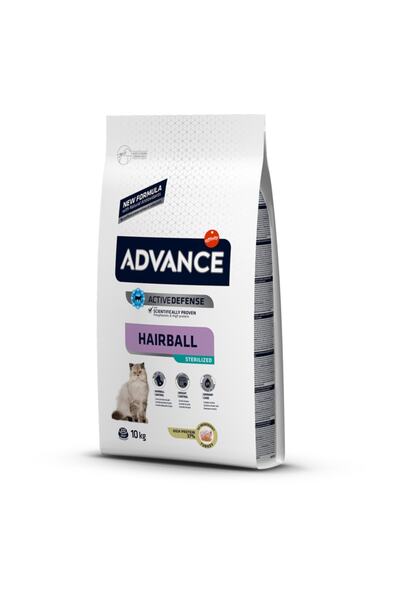 Advance 10 kg Hairball Steril Kısırlaştırılmış Kedi Hindili