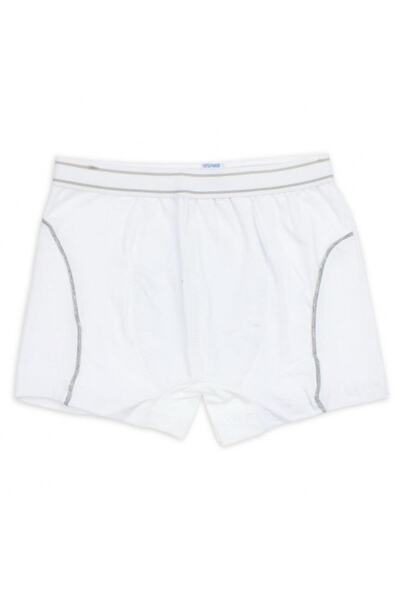 Tutku Erkek Çocuk Beyaz Elastan Biyeli Boxer
