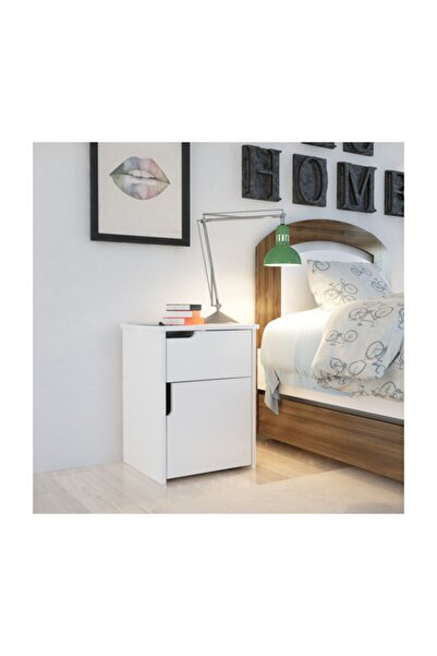 BMdekor Komodin Ergi Beyaz