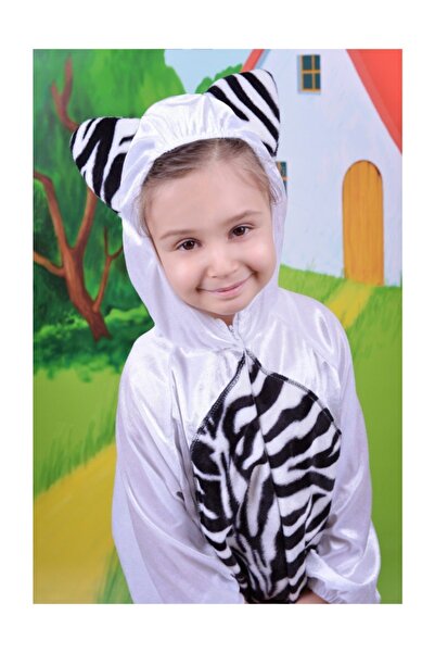 Annee Bakk Kız Çocuk Beyaz Kedi Kostümü