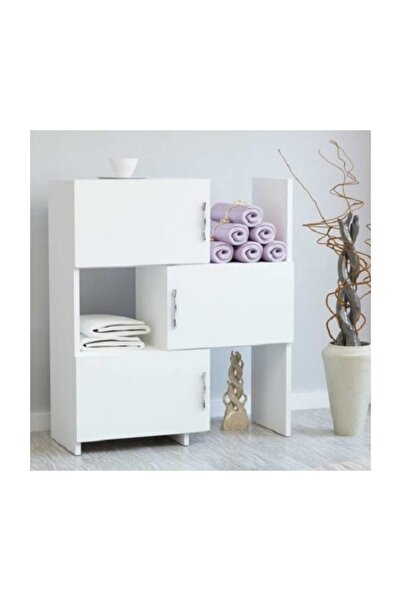 BMdekor Çok Amaçlı Dolap Azra Beyaz