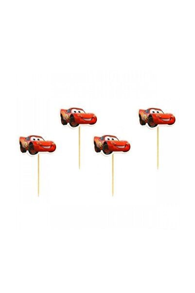 Happyland Cars Arabalar Şimşek Mcqueen 20 adet Doğum Günü Parti Kürdan Sunum ...