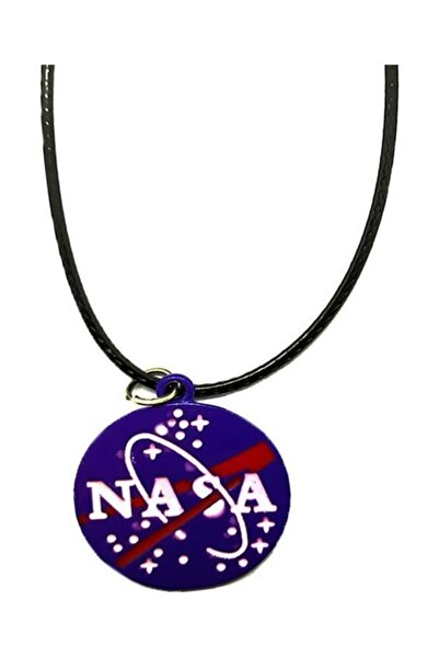 AlpCollection Blue Nasa Space Astronaut Faux Leather String Metal Necklace