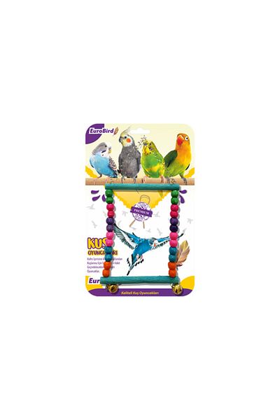 EUROBIRD Bird Toy Beaded Rectangular Swing