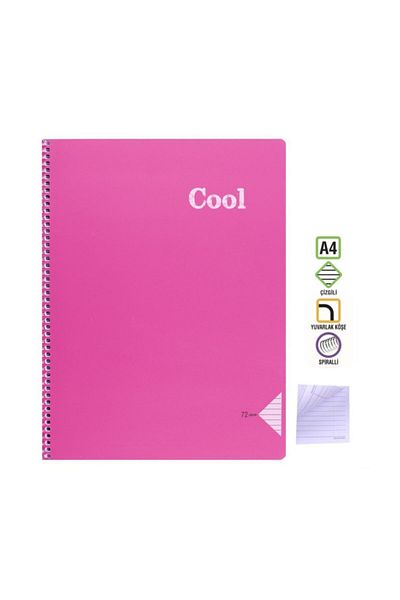 KESKİN COLOR Caiet Sharp A4 72 Yp. Spr în dungi. pp. Kpk. Roz cool