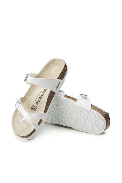 Birkenstock Bílé pantofle Mayarı 00071051