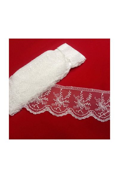 Gelincimherşey Off-White Color Lace Tulle Guipure