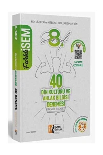 İsem Yayıncılık 8. Sınıf Lgs Din Kültürü Ve Ahlak Bilgisi 40 Deneme Sınavı Is...