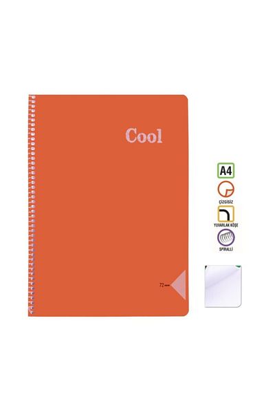 KESKİN COLOR Caiet Sharp A4 72 Yp. Neîncrustat (drept) Spr. pp. Kpk. Cool Orange