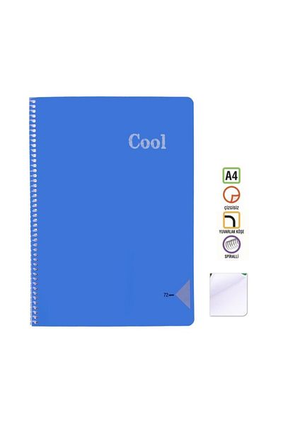 KESKİN COLOR Caiet Sharp A4 72 Yp. Neîncrustat (drept) Spr. pp. Kpk. Cool Blue