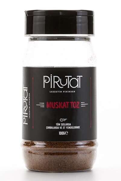 Muskat Toz Öğütülmüş 100 g Pet Flip Top Kapak