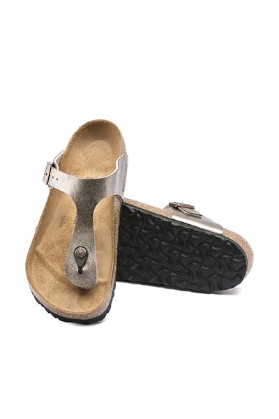 Birkenstock Gizeh hnědé pantofle 01016144