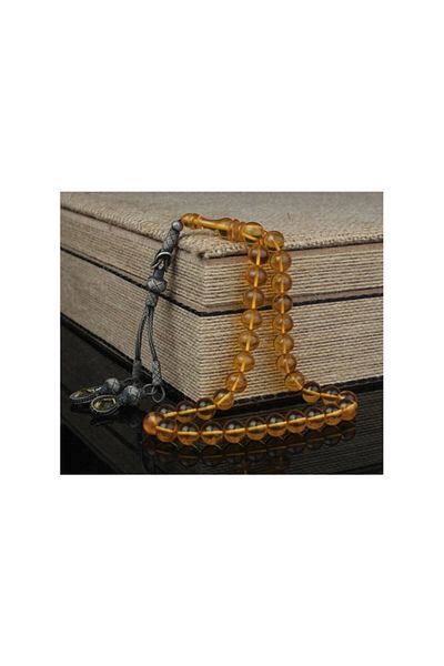 Tesbihsepetim Amber Ateş-i Silver Kazazli Rosary