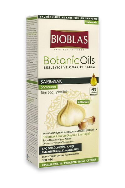 Bioblas 360 Ml Garlic Shampoo - For All Hair Types