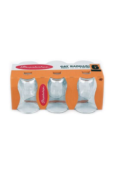 Paşabahçe 6-Piece Plain Tea Cup