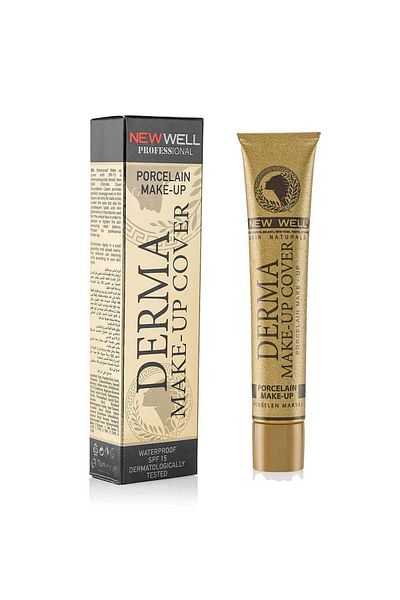 New Well Derma Make-up Cover Foundation - Gold-Concealer Foundation 30 Ml