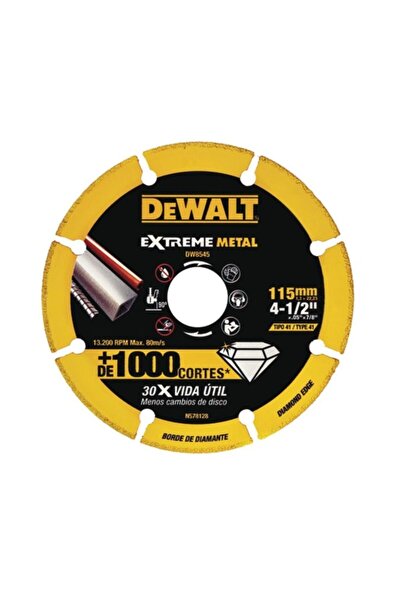 Dewalt Extreme Metal Dw8545 Kesici Disk 115mm Metal