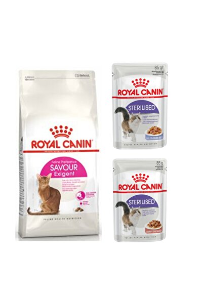 Royal Canin Savour Exigent Seçici Kedi Kuru Maması 2 kg + 2 Adet Sterilised K...