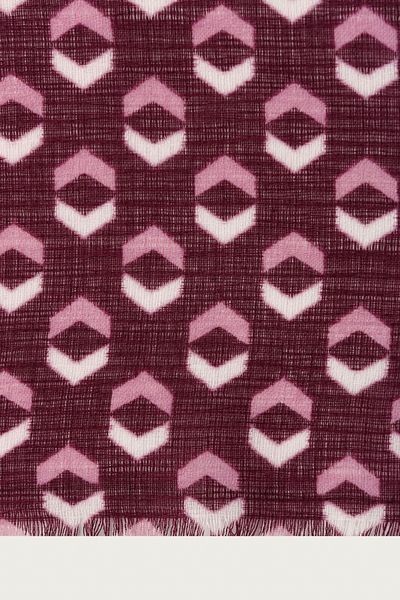 Ekrumoda Γυναικείο Plum Polo Shawl 133-KNS2460-A