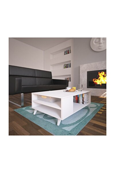 Nur Mobilya Milan Orta Sehpa Beyaz