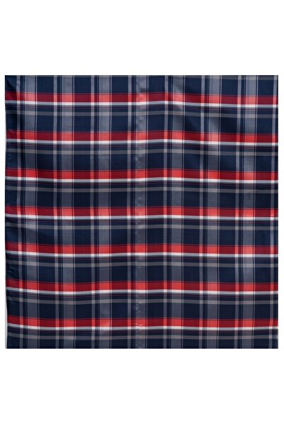 Exve Exclusive Синьо-червоний картатий жіночий шарф-хустка