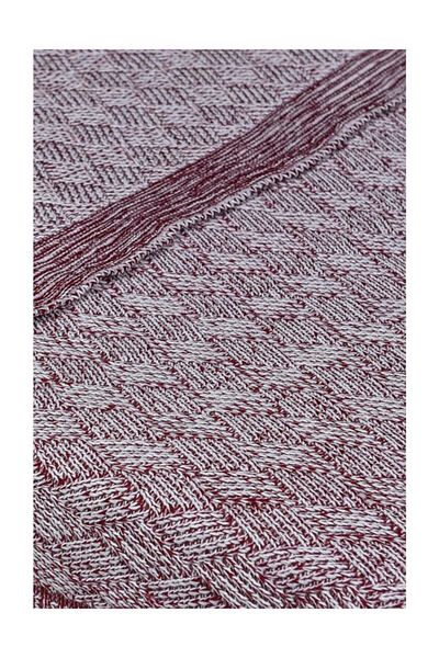 KONFOR Single Claret Red Knitwear Blanket
