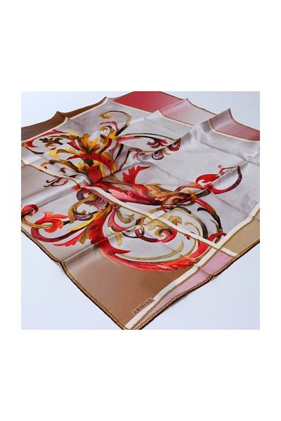 Armine Γυναικείο μεταξωτό μαντίλι γκρι Twill 20ya8327 32