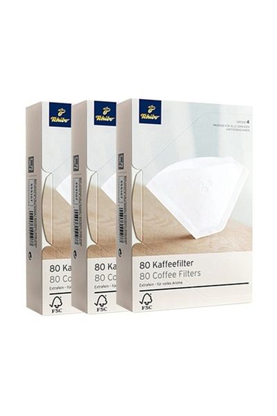 Tchibo 80 Number 4 Filter Coffee Paper - 3 Pieces