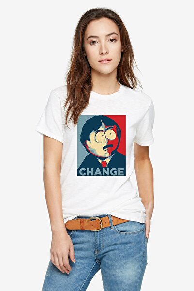 QIVI South Park Change Друкована біла жіноча футболка