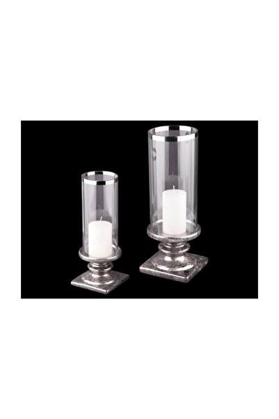 Kokosh Home 2'li Porselan Cam Şamdan