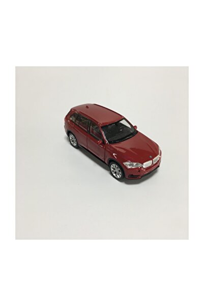 WELLY سيارة سحب معدنية من Die Cast Bmw X5 - باللون الأحمر