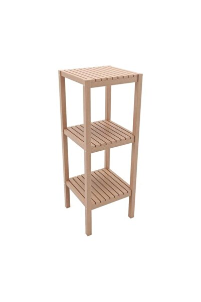 Sinbo Bienwood Bie-7023 Ahşap Izgaralı 3 Raflı Banyo Rafı